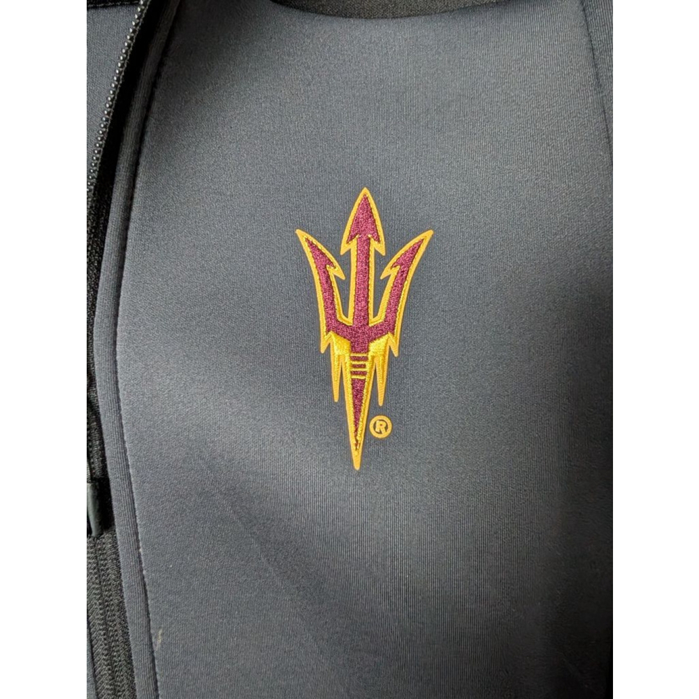 Antigua Gray & Black Arizona State Sun Devils Hoodie M, Womens - Picture 6 of 15